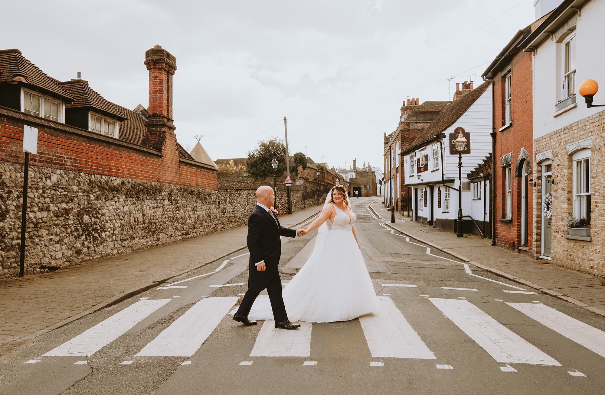 Bride and groom portrait